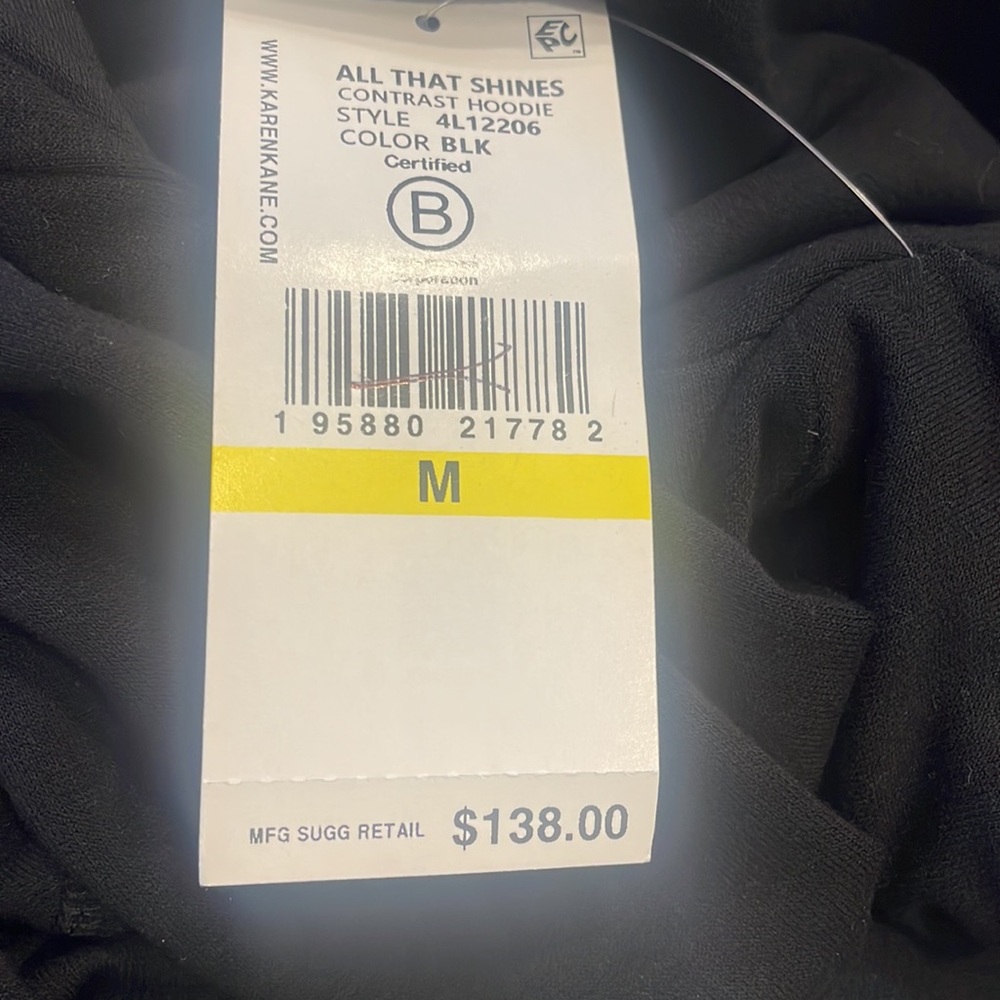 NWT Karen Kane hooded layered shirt size Med - Picture 4 of 4